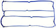 Rocker Cover Gasket Fits FORD 1800, 2000 ZETEC-E I4 DOHC RCG008 - Platinum Gasket