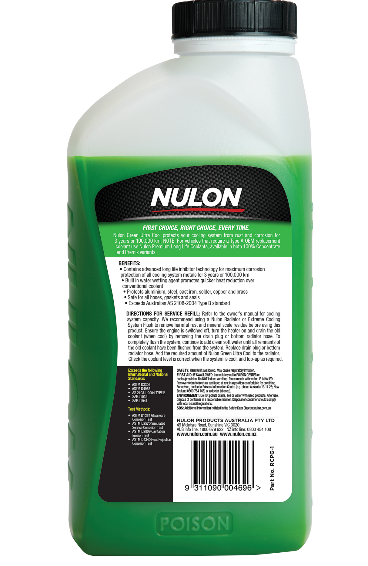 Green Radiator Corrosion Protector - Nulon