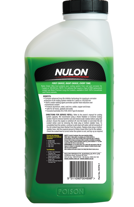 Green Radiator Corrosion Protector - Nulon