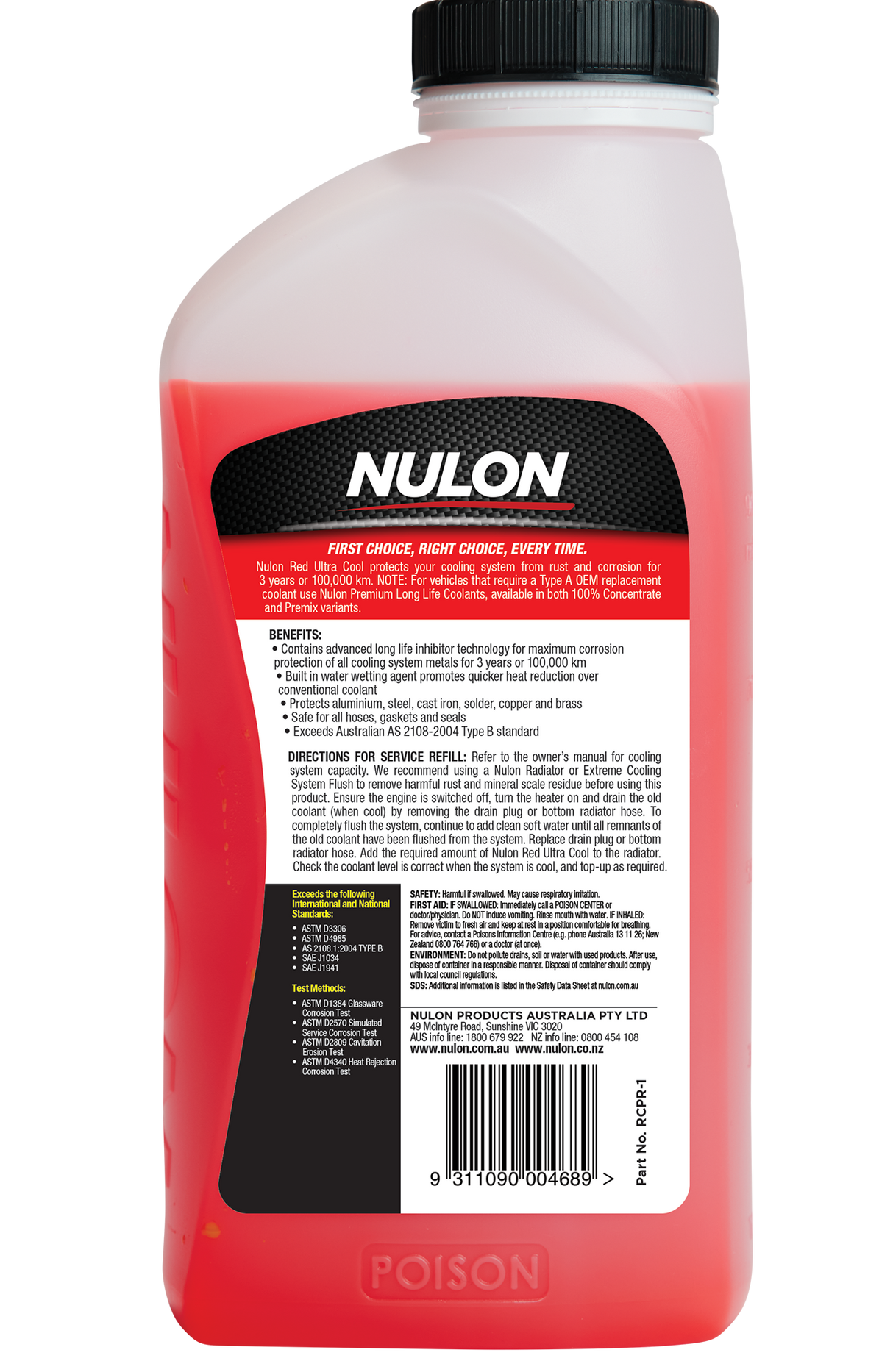 Red Radiator Corrosion Protector 1L - Nulon