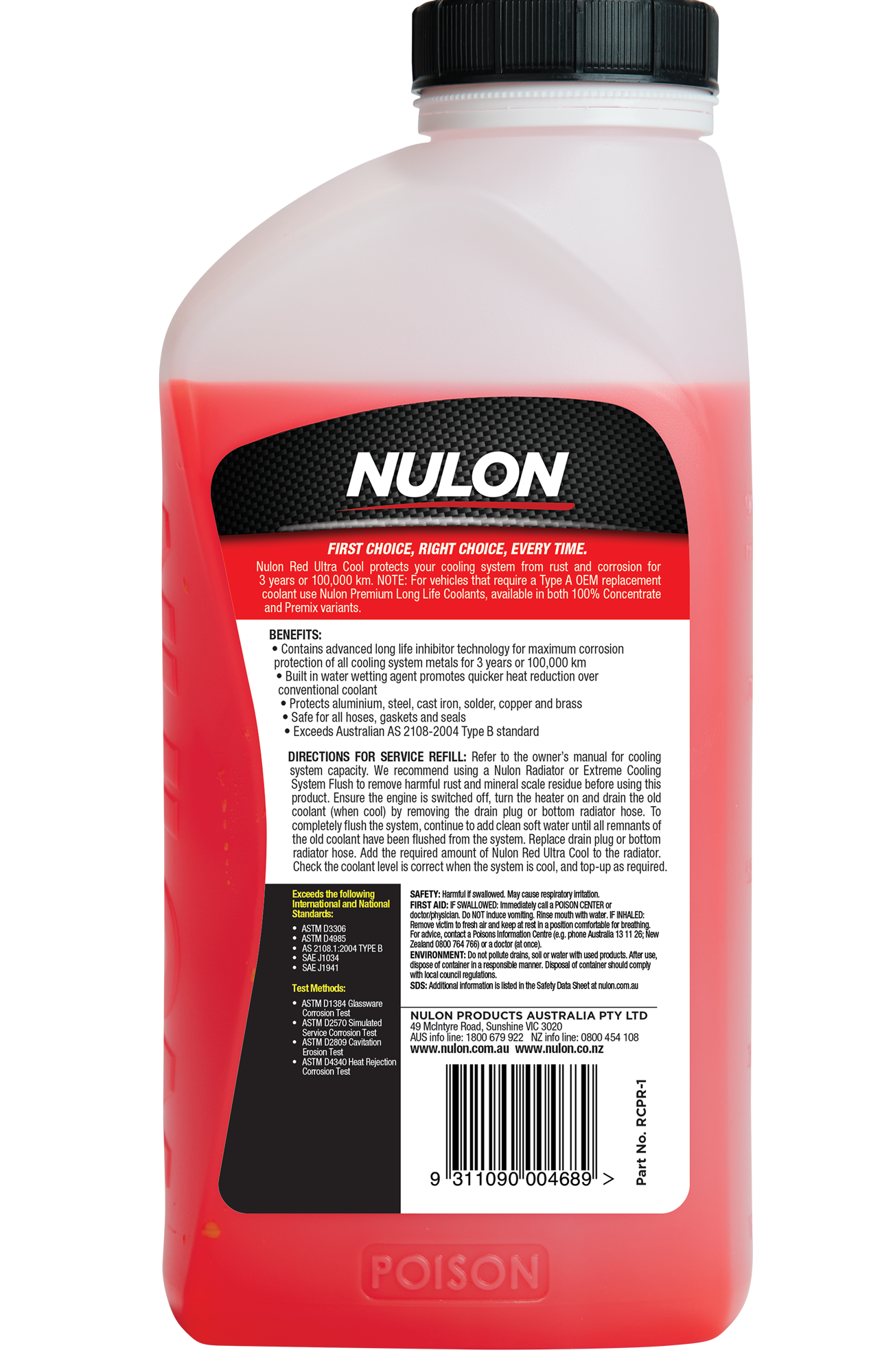 Red Radiator Corrosion Protector 1L - Nulon