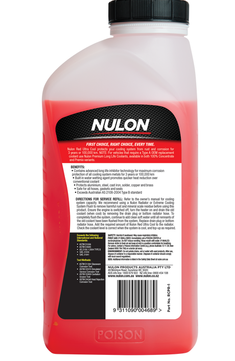 Red Radiator Corrosion Protector 1L - Nulon | Universal Auto Spares