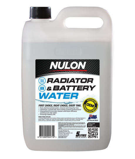 Radiator & Battery Water 5L - Nulon | Universal Auto Spares