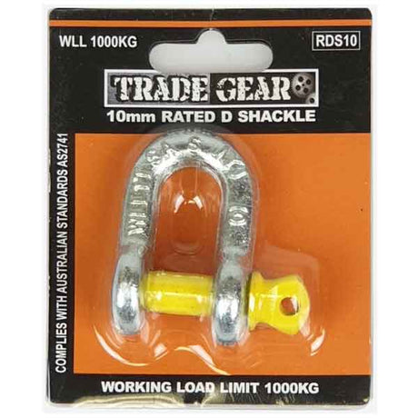 D Shackles 1000kg 10mm (3/8") - Trade Gear