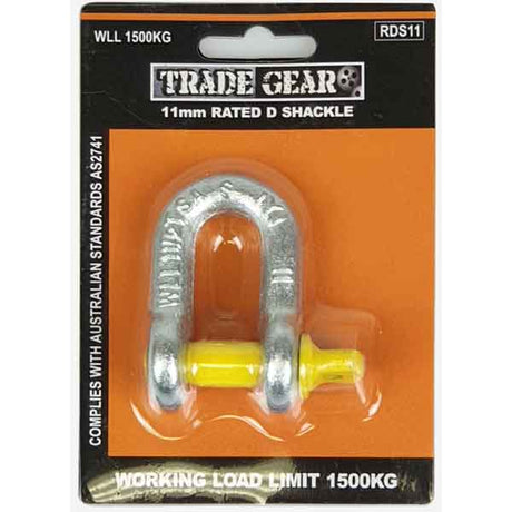 D Shackles 1500kg 11mm (7/16") - Trade Gear | Universal Auto Spares