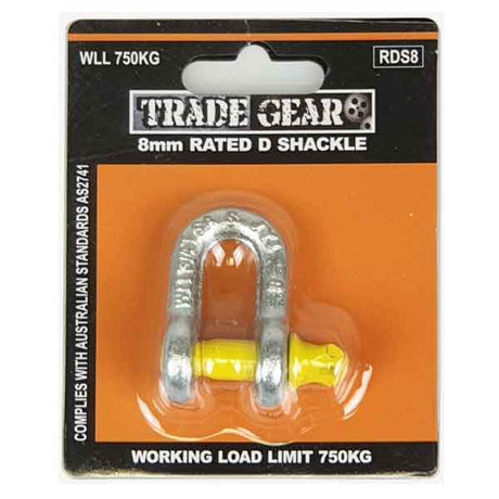 D Shackles 750kg 8mm (5/16") - Trade Gear