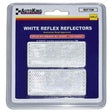 Reflectors Pair White 70 x 28mm UV Stabilised - AUTOKING