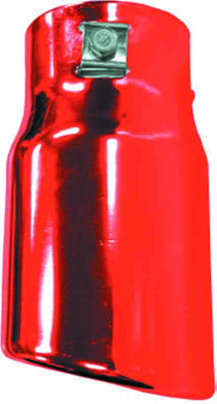 Exhaust Tip Red Aluminium - PkTool