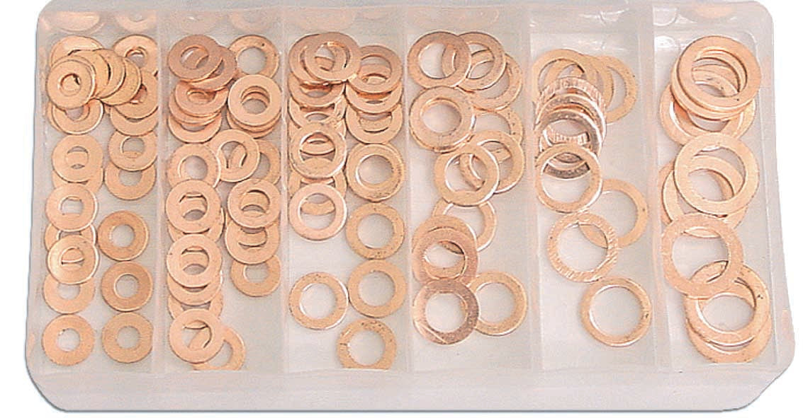 110 Piece Copper Washers Assortment - PKTool