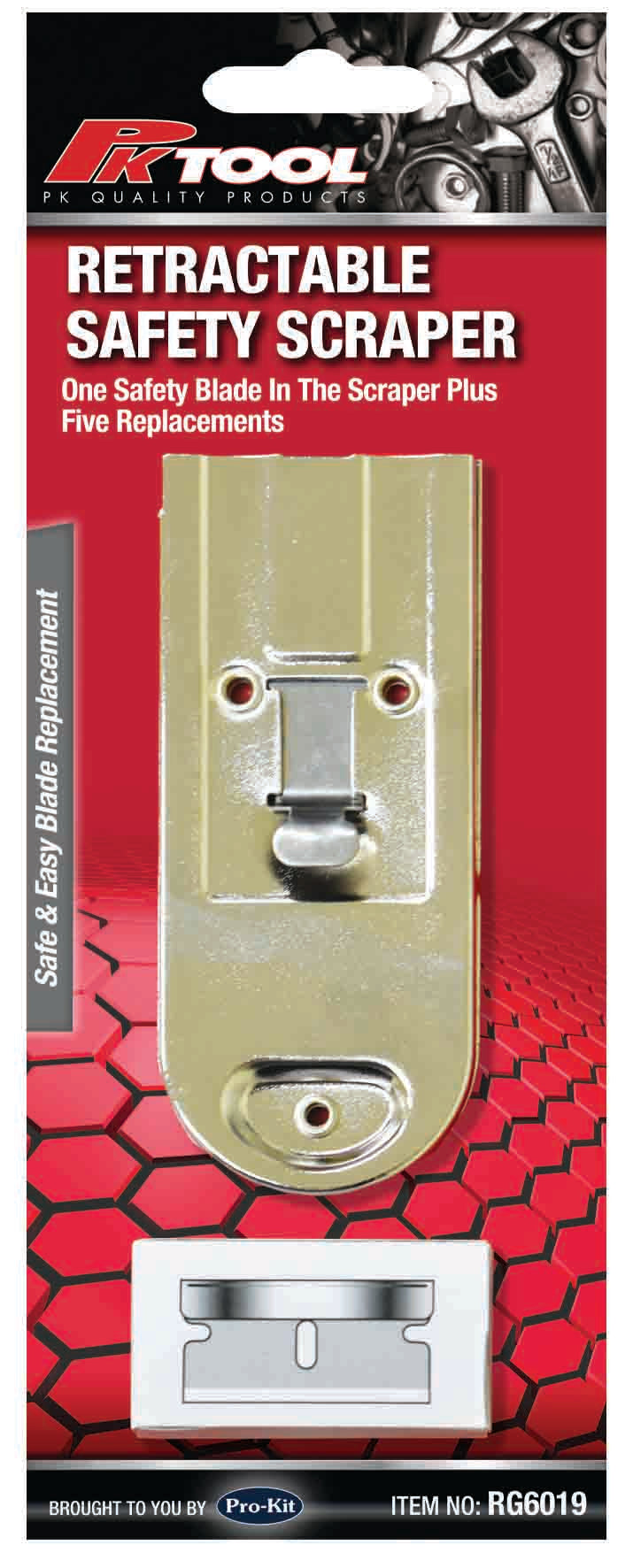 Safety Scraper With 4 Extra Blades - PKTool