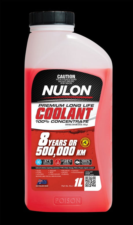 Red Premium Long Life Coolant 100% Concentrate - Nulon | Universal Auto Spares