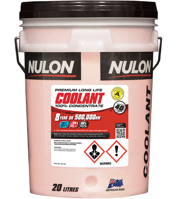 Red Premium Long Life Coolant 100% Concentrate - Nulon 20L