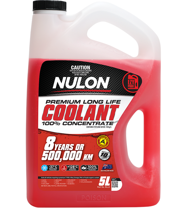 Red Premium Long Life Coolant 100% Concentrate - Nulon | Universal Auto Spares
