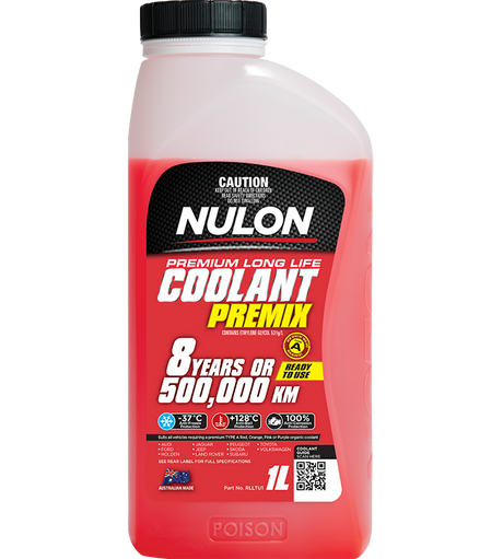 Red Premium Long Life Coolant Premix - Nulon 1L