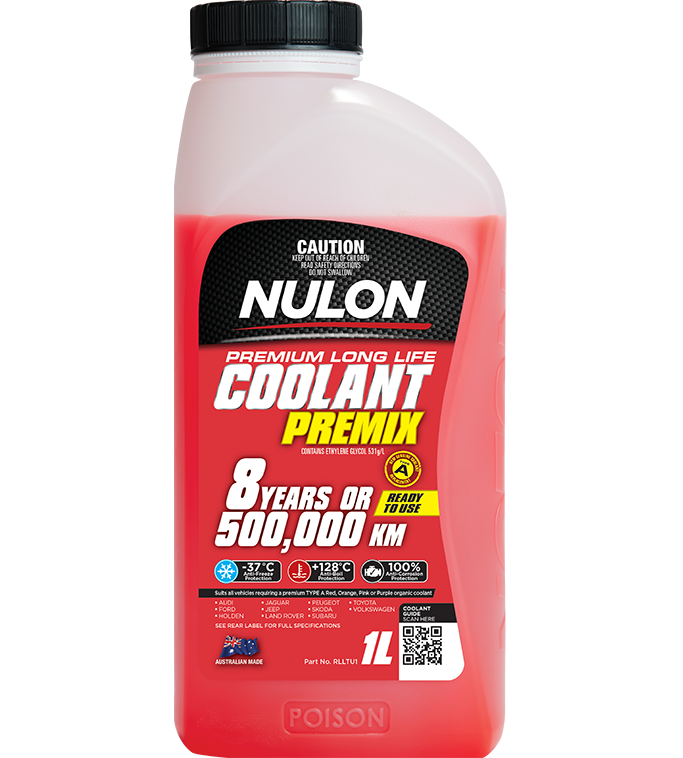 Red Premium Long Life Coolant Premix - Nulon 1L