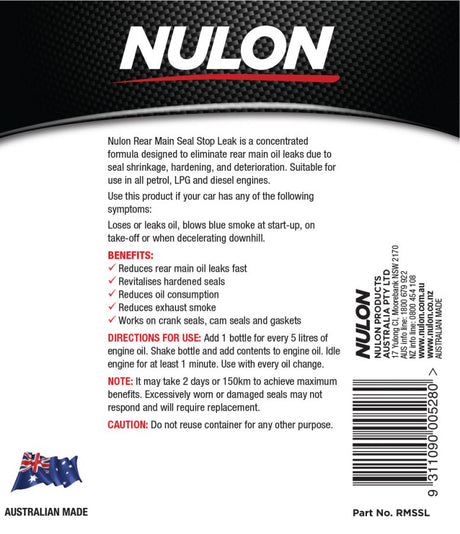 Pro-Strength Rear Main Seal Stop Leak 500mL - Nulon
