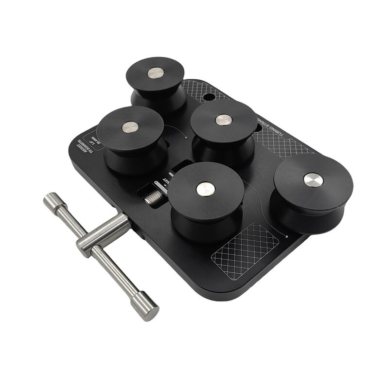 Tube Straightener Tool Portable Black Aluminum Alignment Device Fit For 3/16"-1" Steel Tube ROLLER-003 - Machter