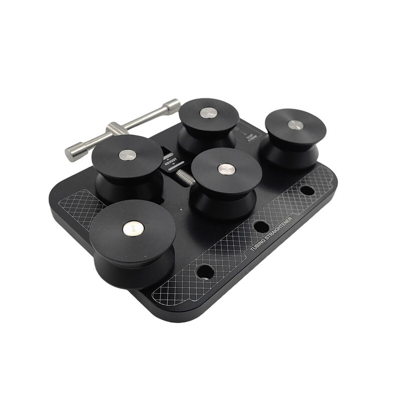 Tube Straightener Tool Portable Black Aluminum Alignment Device Fit For 3/16"-1" Steel Tube ROLLER-003 - Machter