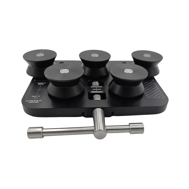 Tube Straightener Tool Portable Black Aluminum Alignment Device Fit For 3/16"-1" Steel Tube ROLLER-003 - Machter