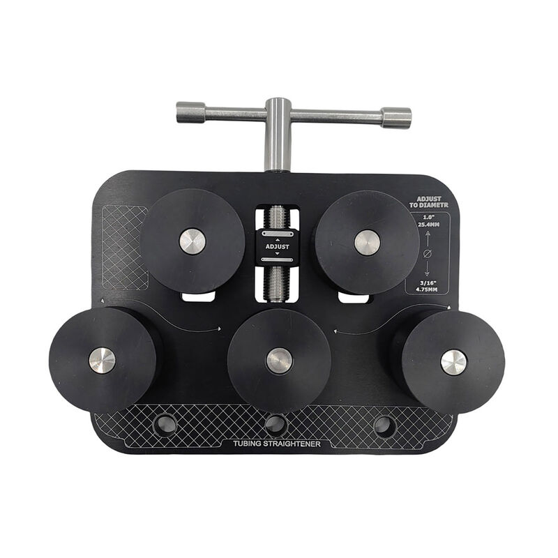 Tube Straightener Tool Portable Black Aluminum Alignment Device Fit For 3/16"-1" Steel Tube ROLLER-003 - Machter