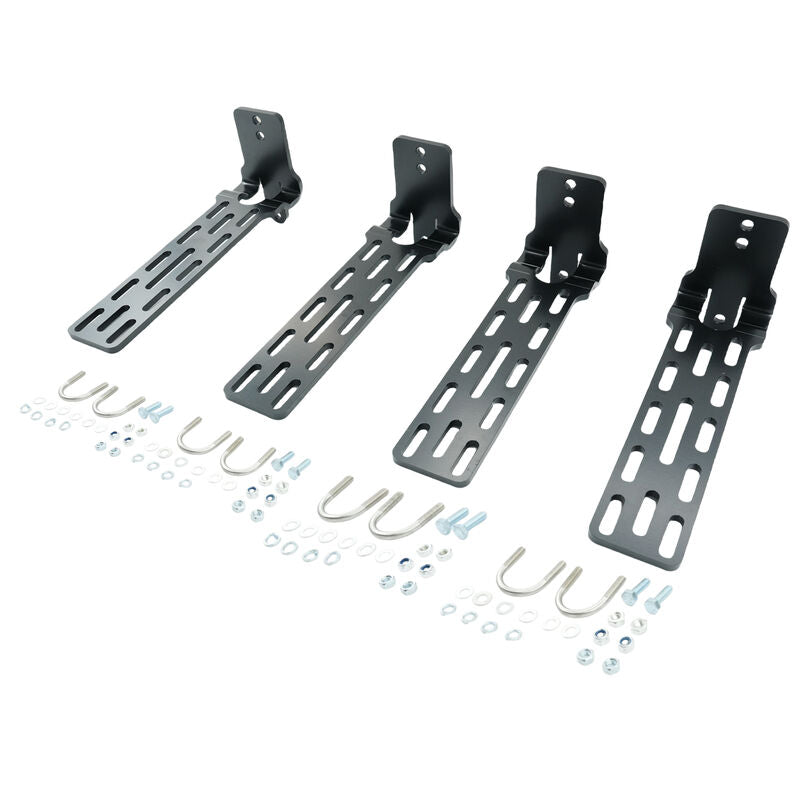 4 x Long Awning "L" Bracket Fit For 180 & 270 Awnings Powder Coated Steel RRB-006-4PCS - Machter