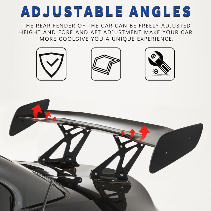 Adjustable 46" GT Style Rear Trunk Racing Spoiler Fit For Mitsubishi Lancer 2002-2017 RRV-MB002 - Machter