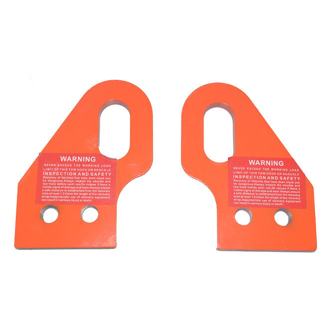 2PCS Front Recovery Tow Point Kit 5 Tonne Hitch Fit For Toyota LandCruiser Prado 120 Series H/D 2003-2009 WLL 5000KG RTP-TA005 - Machter