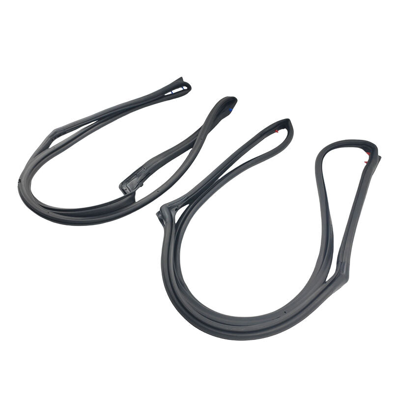 2 Pcs Front Door Weatherstrip Gasket Seal Fit For Jeep Wrangle JK 2007-2018 55395274AW RUBBER-JP001 - Machter