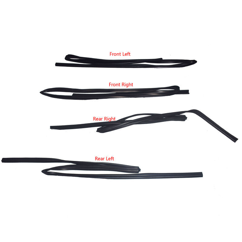 Door Window Channel Bailey Rubber Kit Fit For Toyota LandCruiser 80 Series HZJ80 HDJ80 HDJ81 FZJ80 FJ80 RUBBER-TA014 - Machter