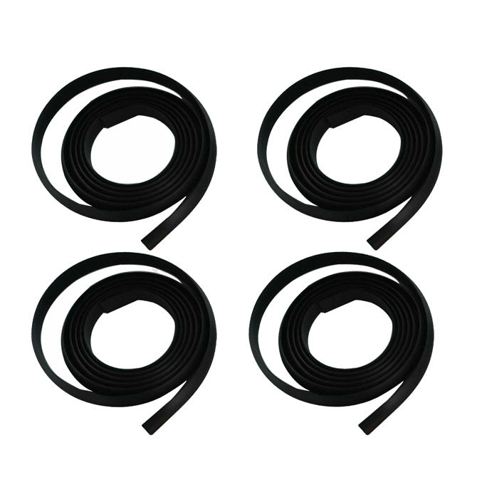 4PCS Wheel Arch Flare Rubber Seal Fit For Toyota Landcruiser 80 series 1990-1998 Rubber-TA003BLACK-4PCS - Machter
