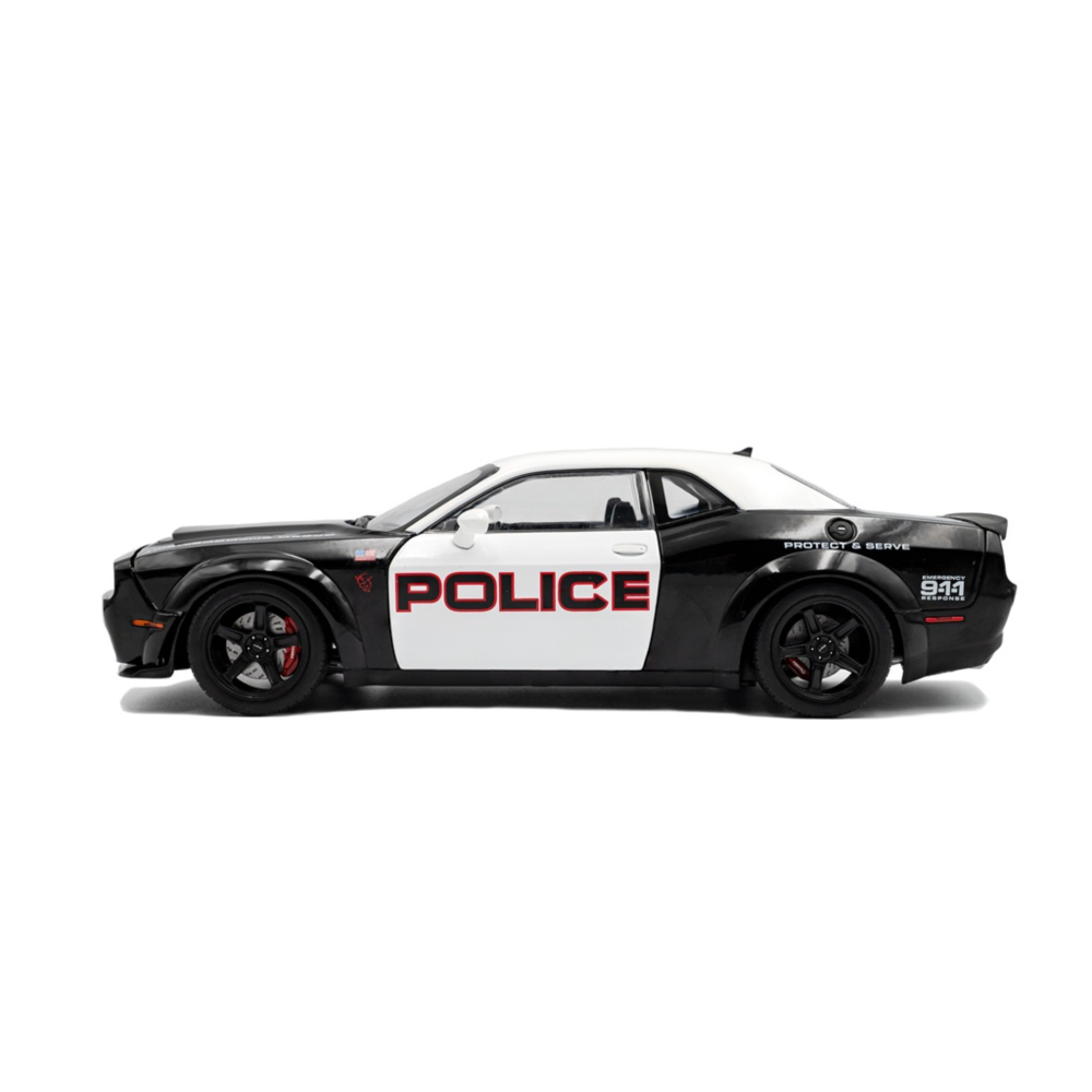 2023 Dodge Challenger R/T Scat Pack Widebody Police Diecast Model Car 1:18 Scale (Approx. 25cm) Collectible | Universal Auto Spares