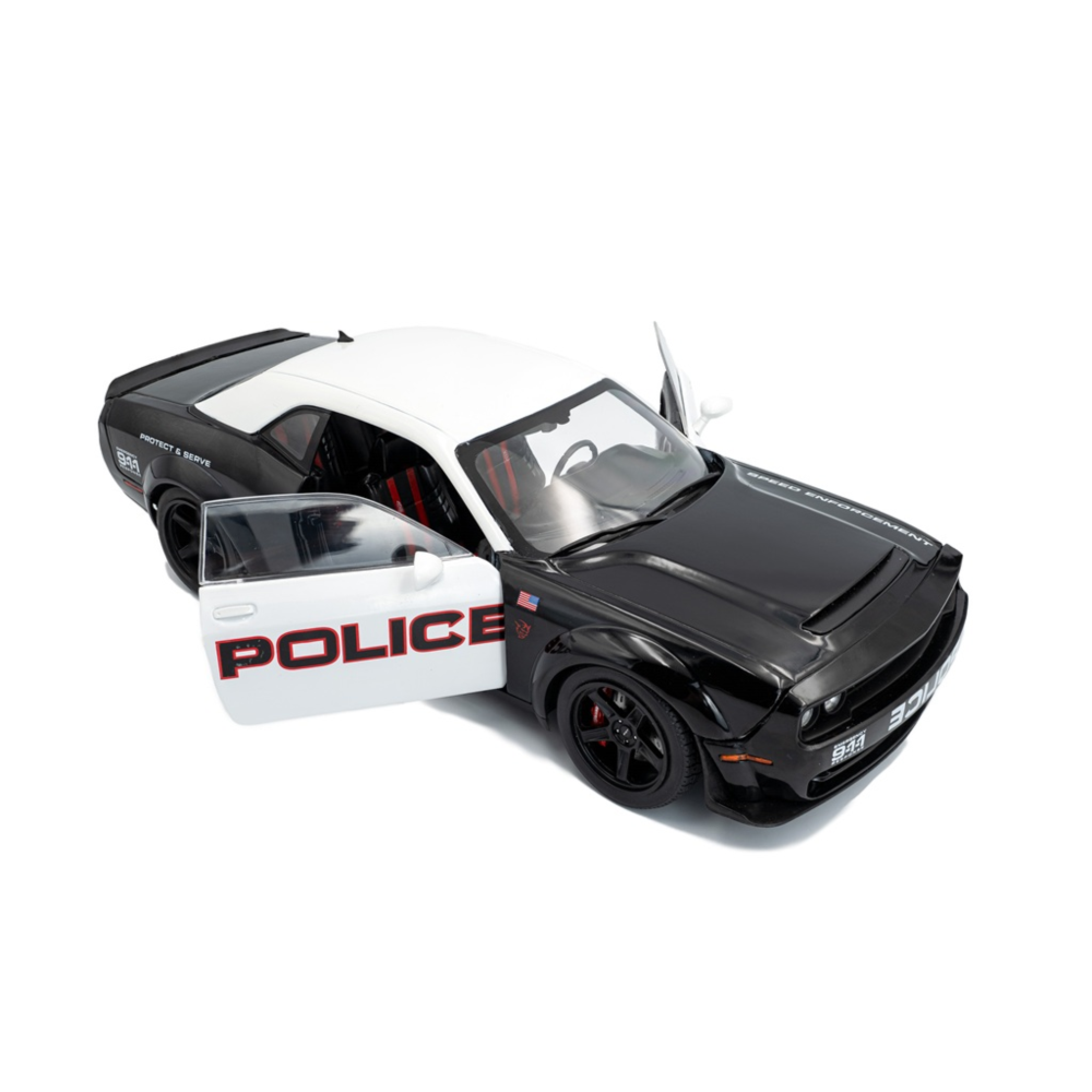 2023 Dodge Challenger R/T Scat Pack Widebody Police Diecast Model Car 1:18 Scale (Approx. 25cm) Collectible | Universal Auto Spares
