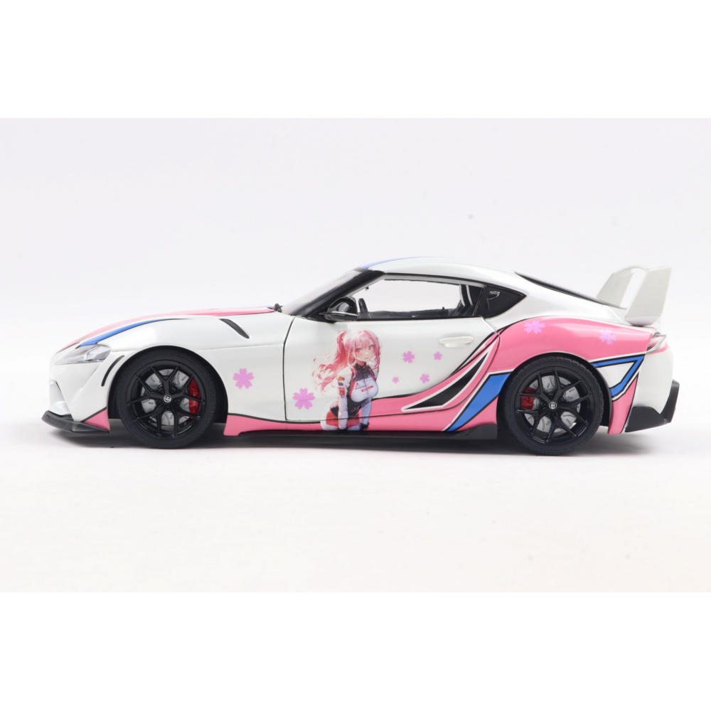 2024 Toyota GR Supra Itasha White Solido Works Diecast Model Car 1:18 Scale (Approx. 25cm) Collectible | Universal Auto Spares