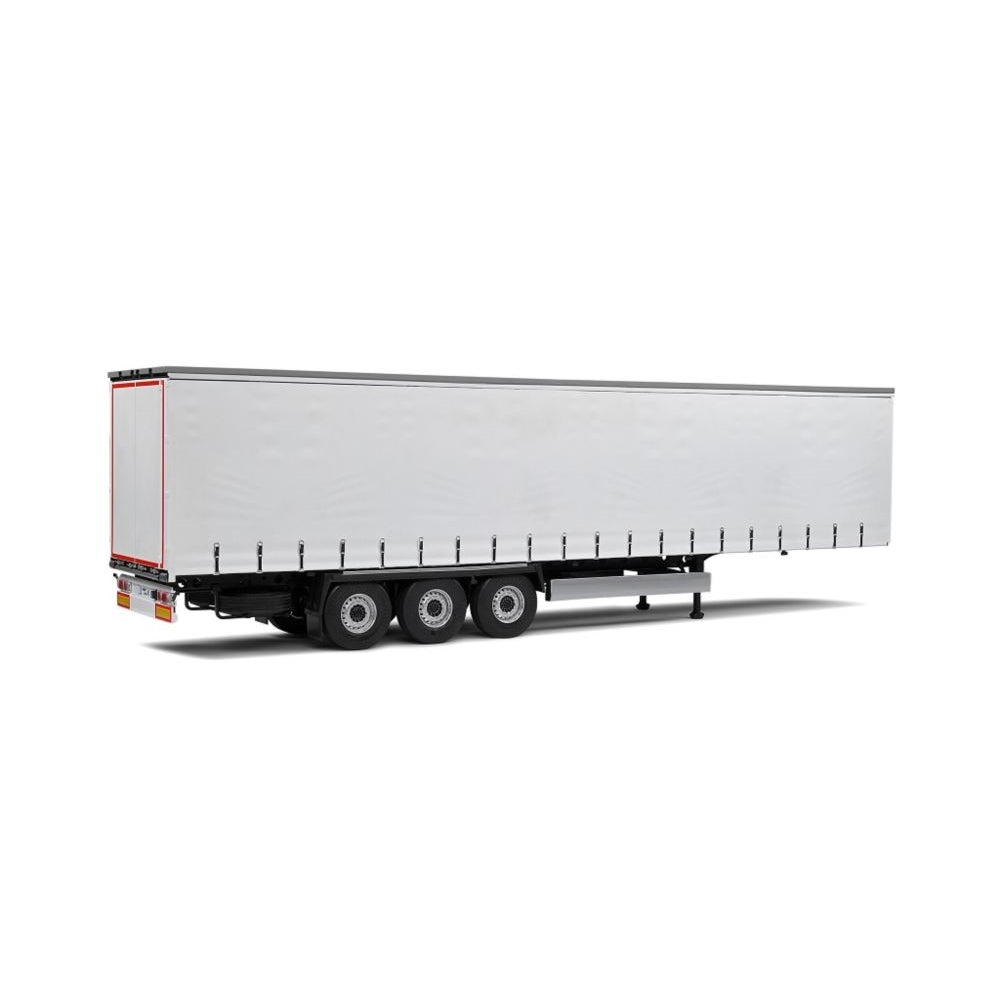 Curtain Semi Trailer White/Plastic Diecast Model Truck 1:24 Scale (Approx. 18–20cm) Collectible | Universal Auto Spares