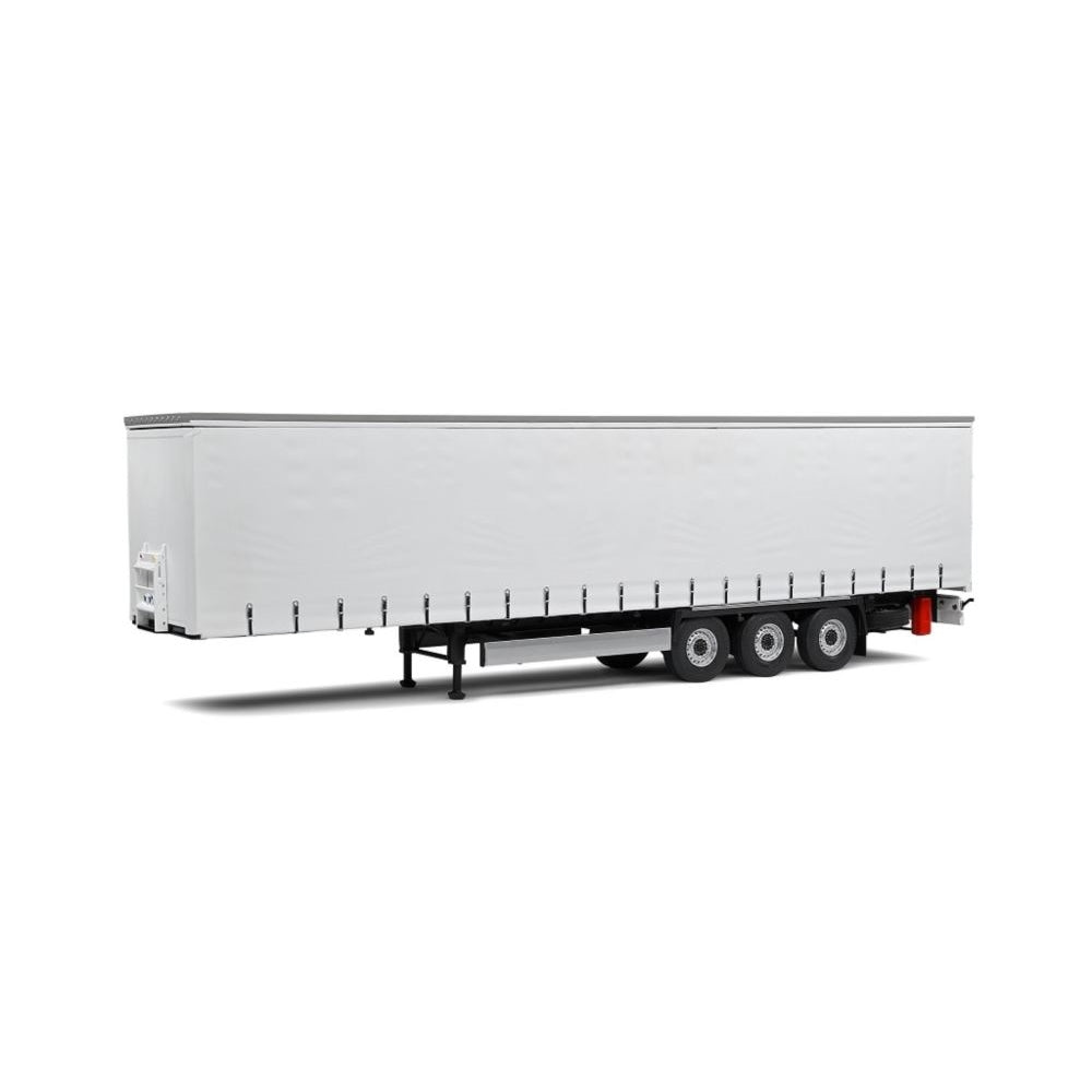 Curtain Semi Trailer White/Plastic Diecast Model Truck 1:24 Scale (Approx. 18–20cm) Collectible | Universal Auto Spares