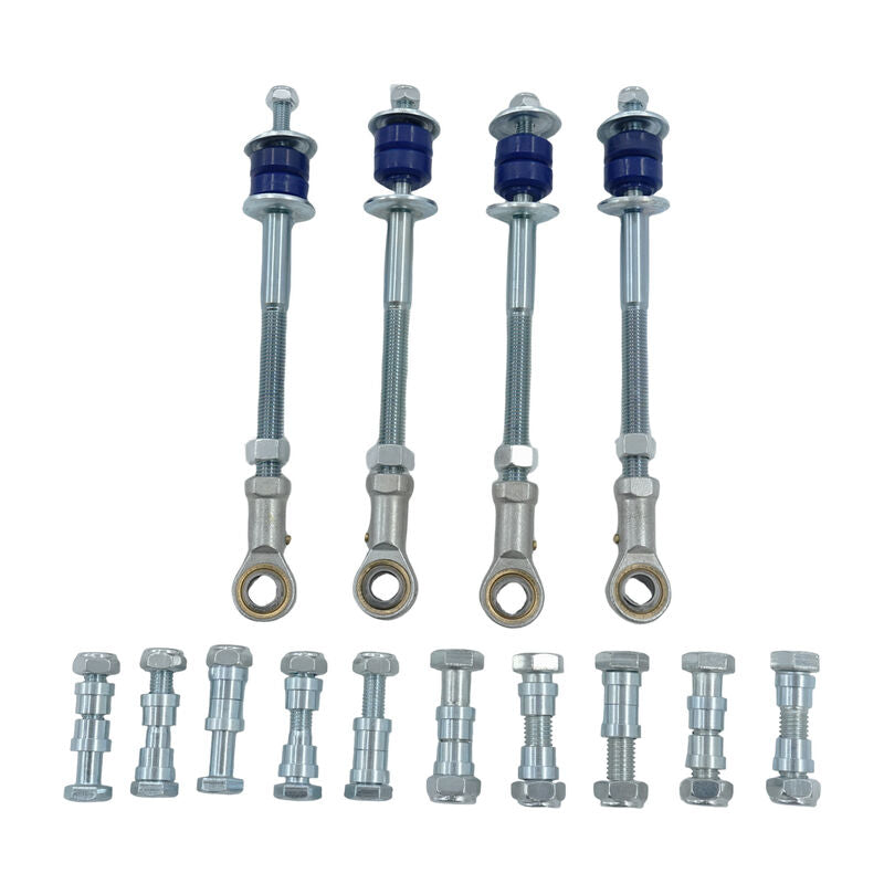 Swaybar Link Front + Rear Extended Threaded Fit For Nissan Patrol GQ Y60 For Ford Maverick DA For Jeep Wrangler TJ SBLK-NS003 - Machter
