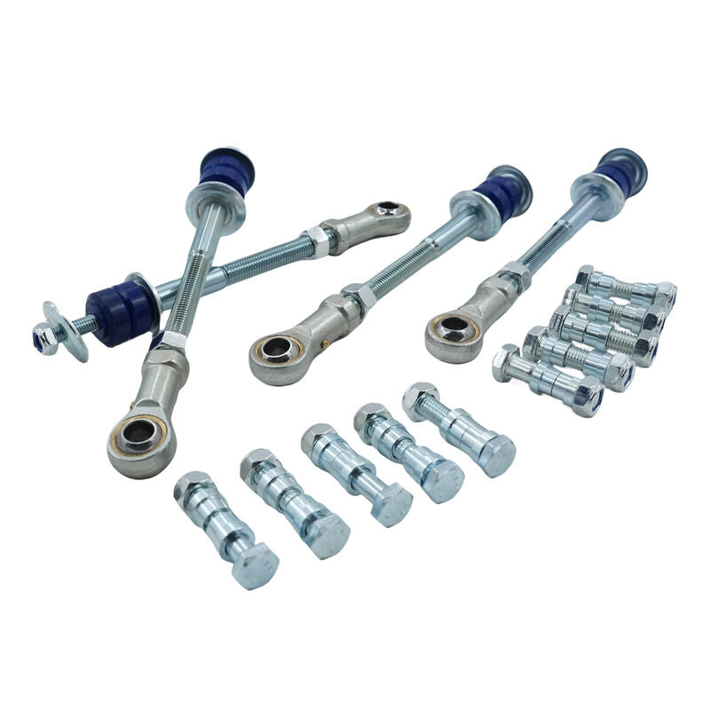 Swaybar Link Front + Rear Extended Threaded Fit For Nissan Patrol GQ Y60 For Ford Maverick DA For Jeep Wrangler TJ SBLK-NS003 - Machter