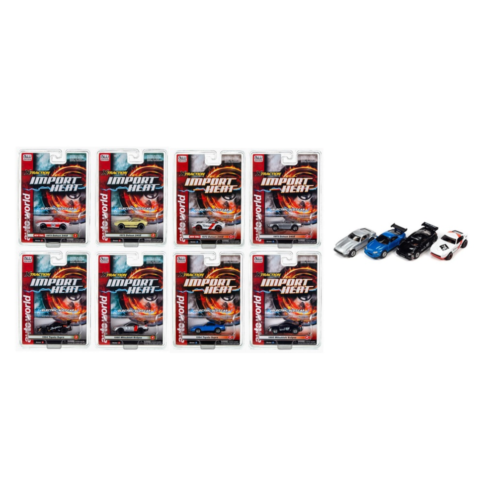 Auto World 2023 R2 Import Heat X-Traction Slot Car Assortment Single Collectible