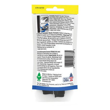 Vent Wrap Air Freshener New Car - Little Tree