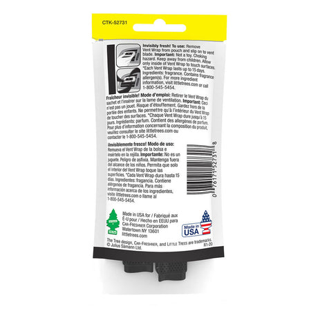 Vent Wrap Air Freshener Black Ice - Little Tree | Universal Auto Spares