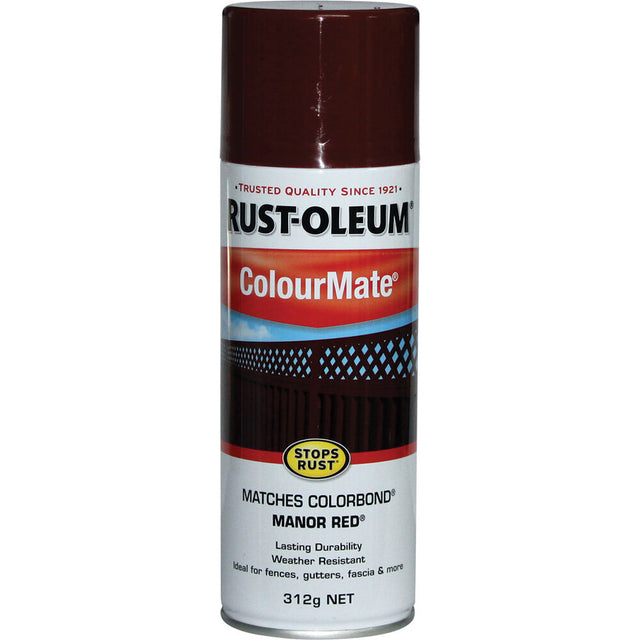 ColourMate Manor Red, Aerosol Paint 312g - Rust-Oleum