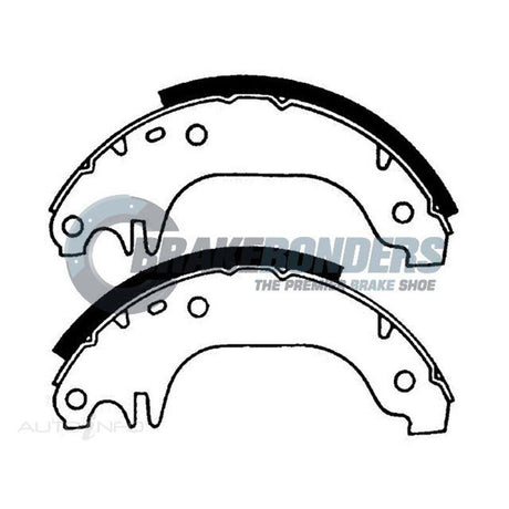 Brake Shoes Peugot 180mm N1736 - Brake Bonders | Universal Auto Spares