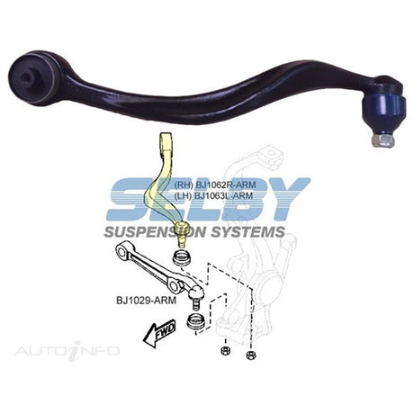Caster Arm LWR (F) LH Mazda 6 GG GY 03-08 BJ1063L-ARM - Selby | Universal Auto Spares