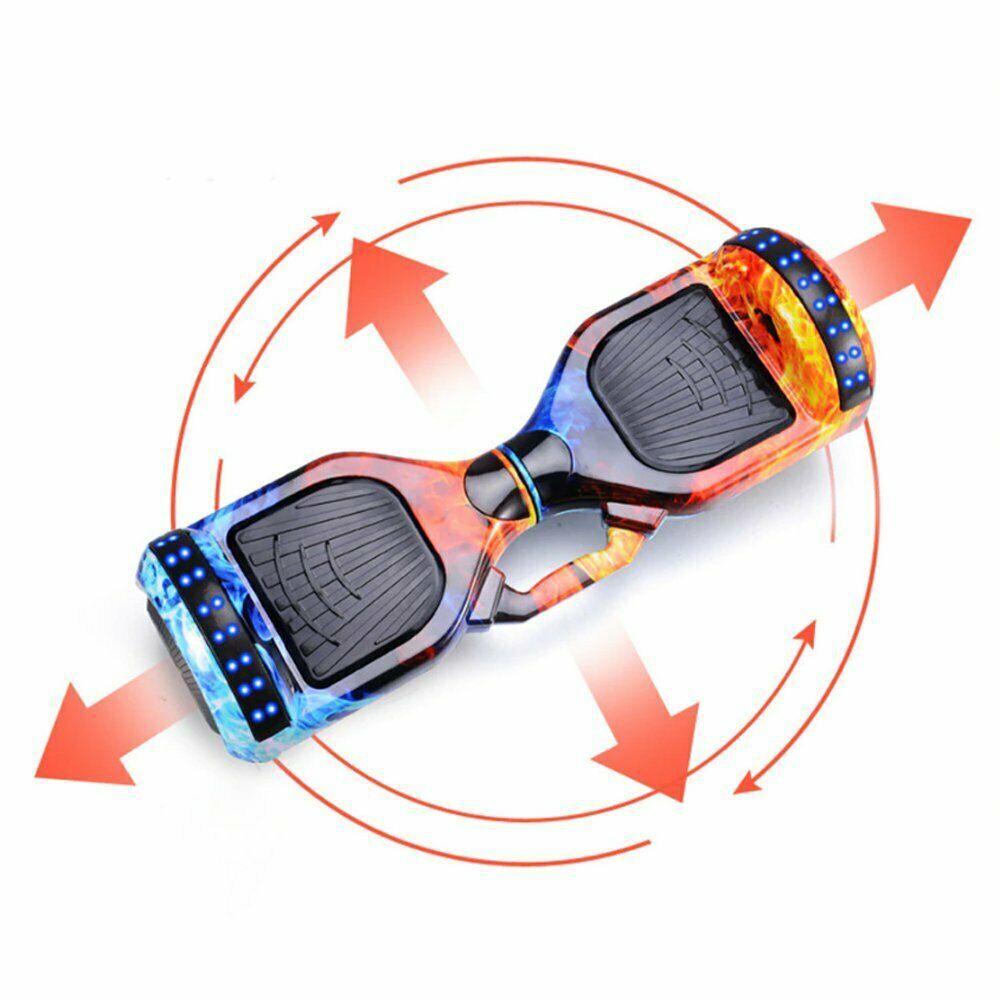 60cm Hoverboard Scooter Self Balancing Electric Hover Board Skateboard Ice & Fire SCOOTER-01FR - Machter