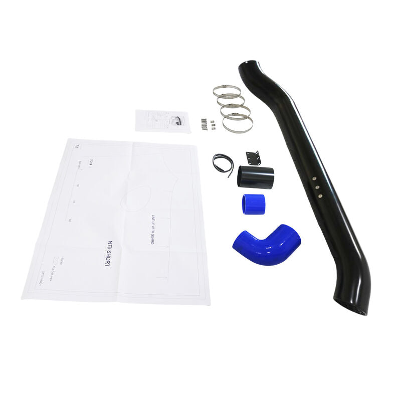 4" Stainless Snorkel Kit Fit For Toyota Hilux N70 2005-2015 Air Intake 4WD Black SNOK-TA011 - Machter