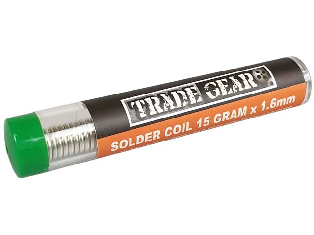 Lead Free Solder Coil 15 Gram x 1.6mm 40% TIN/60% - Trade Gear | Universal Auto Spares