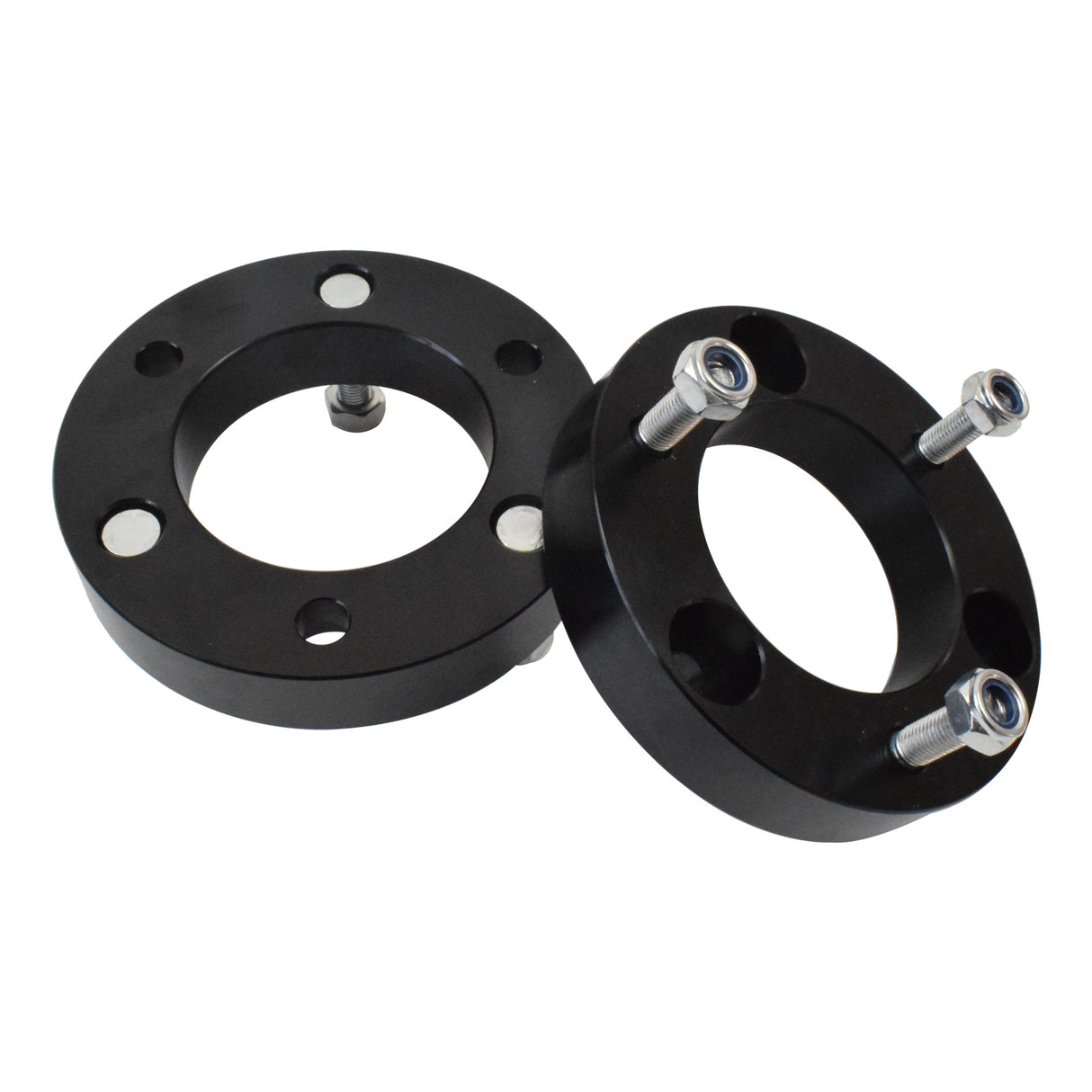 25mm Strut Spacers Coil Spring Lift Kit Fit For Mitsubishi Triton Mn ML MQ MR Challenger PB PC 2005-ON SPACER-MB001BLACK - Machter