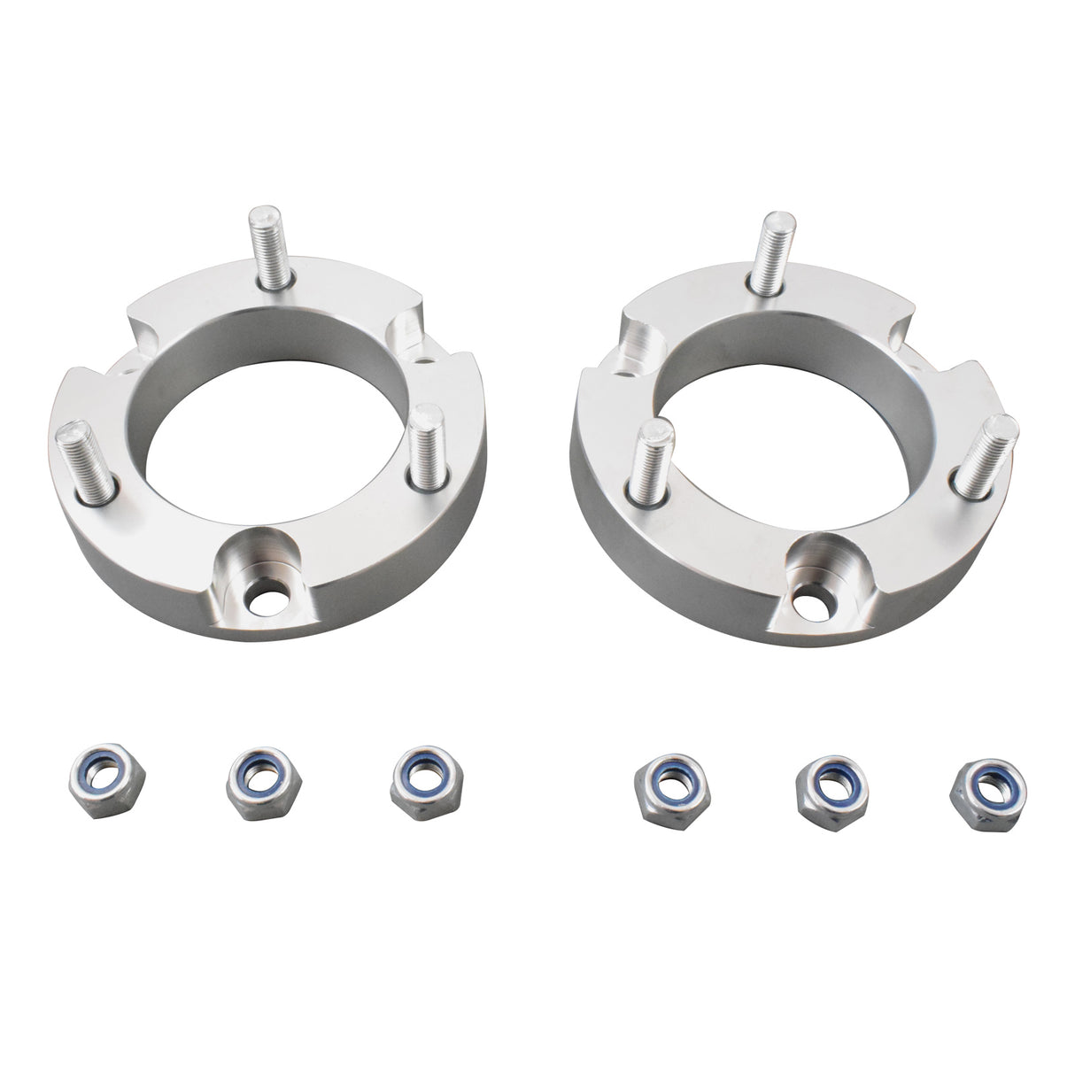 25mm Front Coil Strut Shock Spacer Lift Kit Fit For Toyota Hilux VIGO 2005-14 4WD Silver SPACER-TA002WHITE - Machter