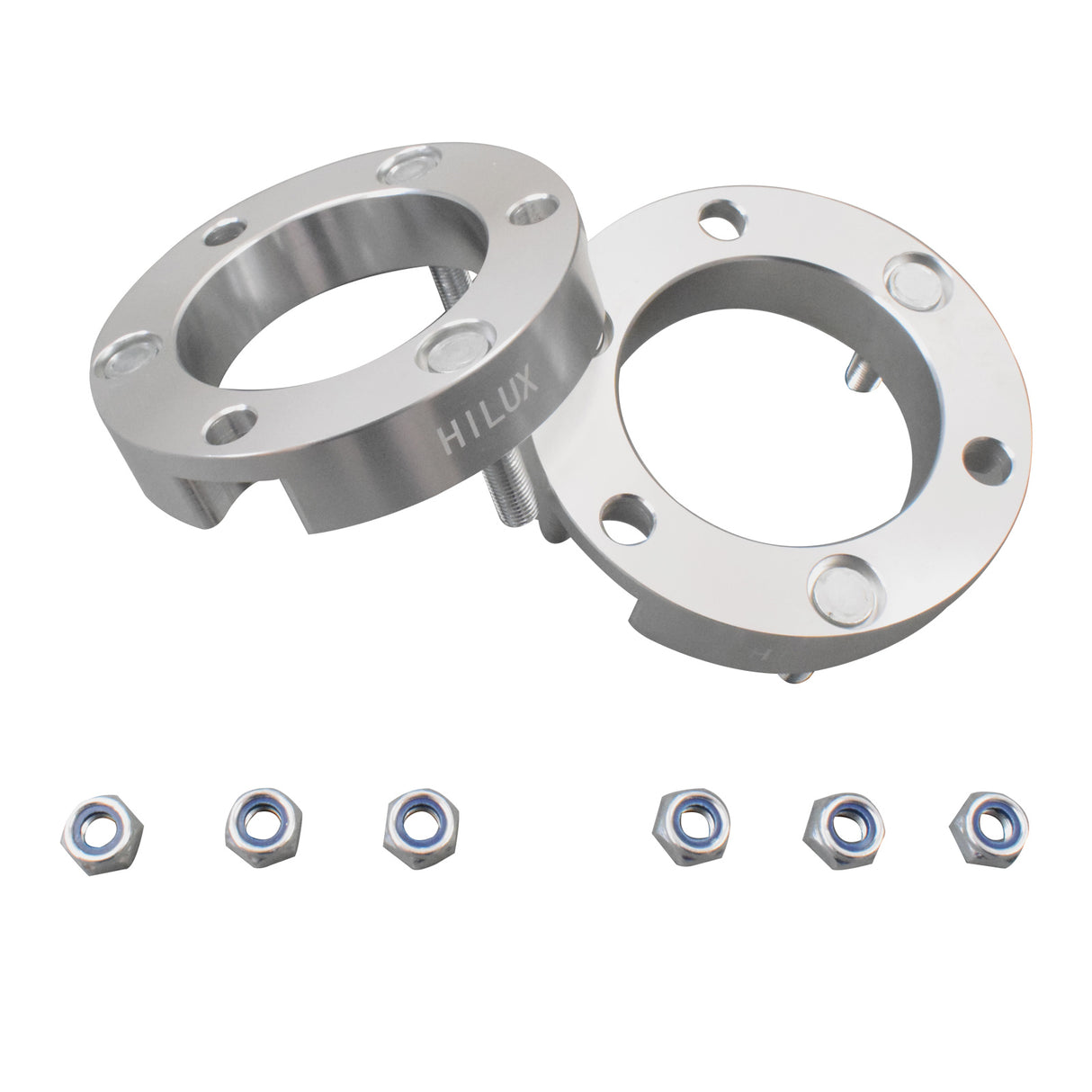 25mm Front Coil Strut Shock Spacer Lift Kit Fit For Toyota Hilux VIGO 2005-14 4WD Silver SPACER-TA002WHITE - Machter