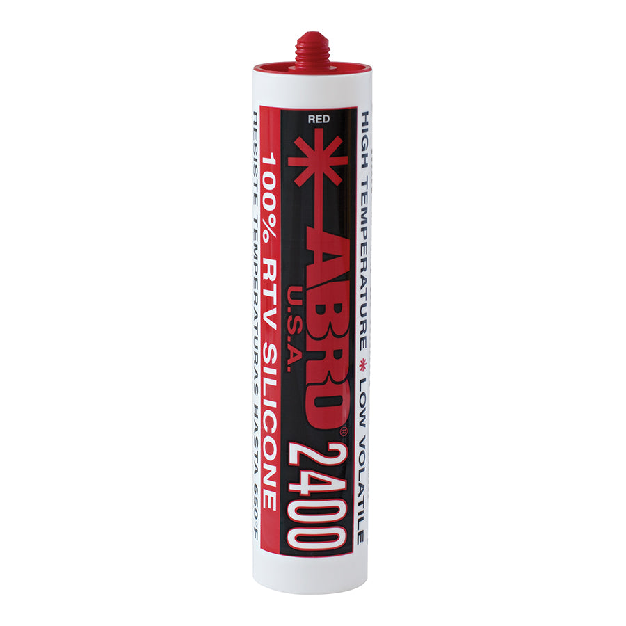 High Temp Silicone Sealant 2400 Red Cartridge - ABRO